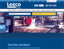 Tablet Screenshot of leecosteel.com